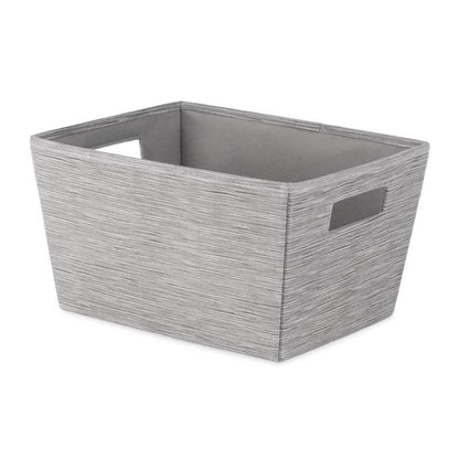 SHELF TOTE Cnvs/fbr GRAY - Pack of 6