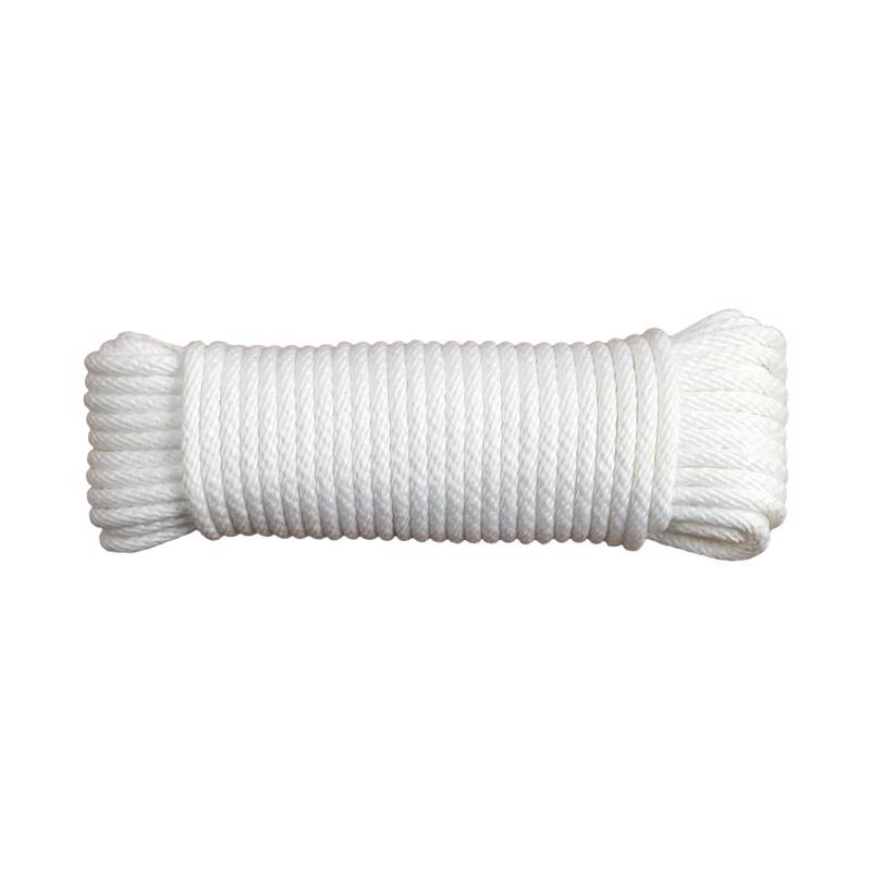 Emery Jensen 100-foot polypropylene clothes line rope, outdoor laundry drying line with strong, durable material for outdoor use.