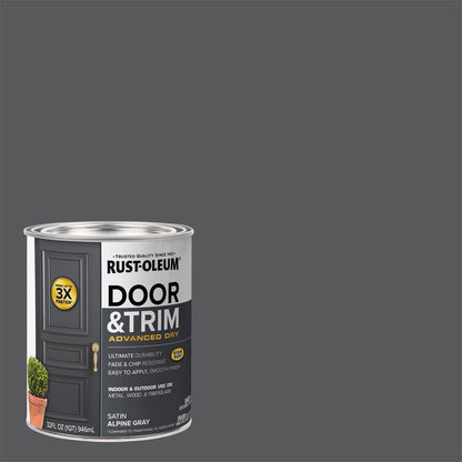 DOOR PAINT ALPN GRY 1QT - Pack of 2