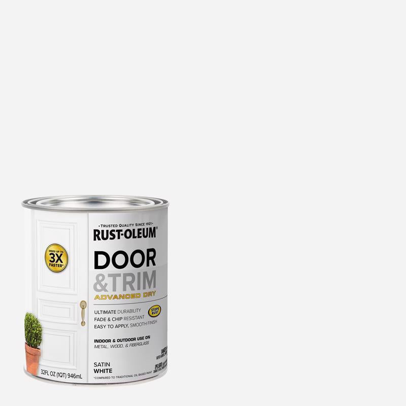 DOOR PAINT SATIN WHT 1QT - Pack of 2