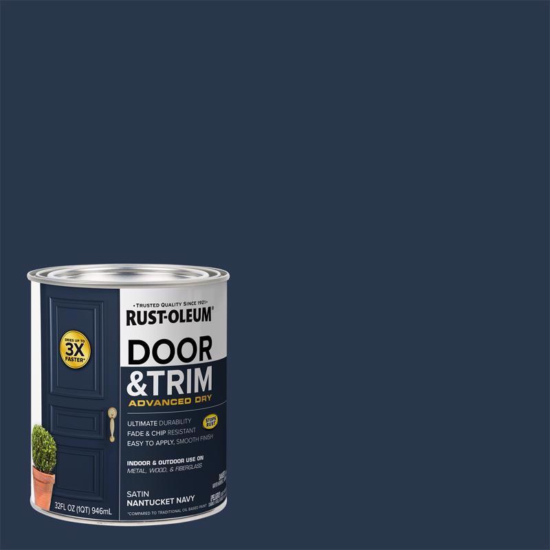 DOOR PNT SATIN NAVY 1QT - Pack of 2