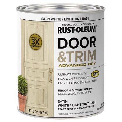 DOOR PNT STN WHT TNT 1QT - Pack of 2
