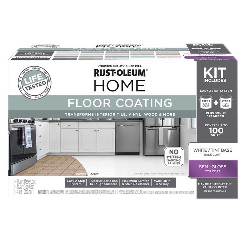 FLOOR COATNG KIT WHT TNT - Pack of 2