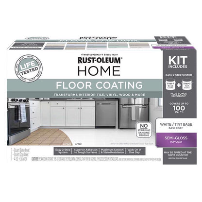 FLOOR COATNG KIT WHT TNT - Pack of 2