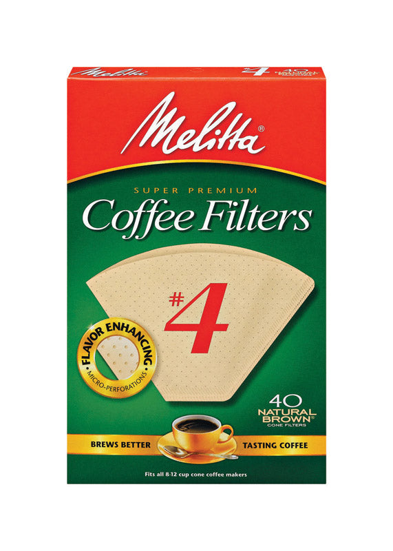 Emery Jensen Coffee Filter #4BRN, 40-count, compatible with coffee makers, made of durable material for fresh brewing.