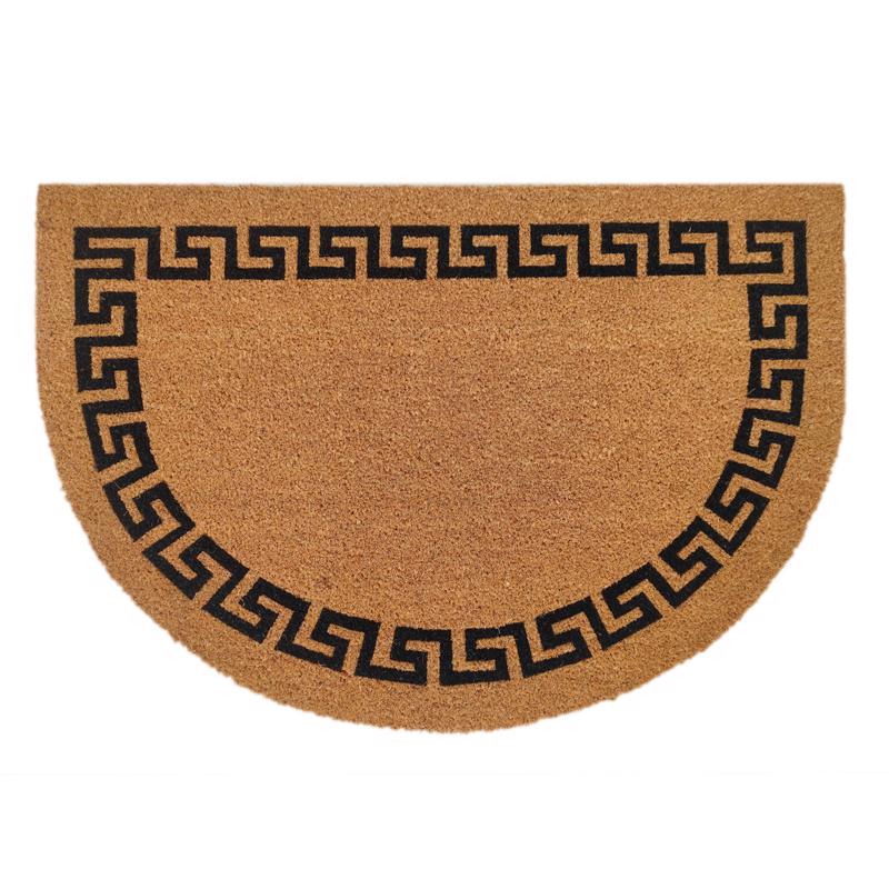 Emery Jensen coir door mat with a textured surface, perfect for entryways and outdoor use.