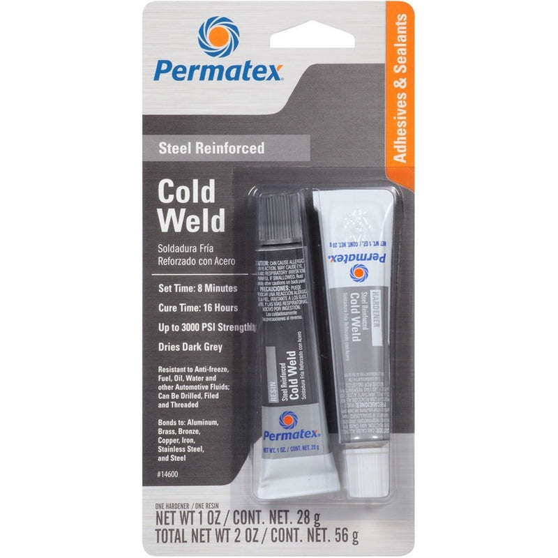 Emery Jensen Cold Weld Bonding Compound 2oz tube showing the gray cold weld bonding compound for metal repairs.