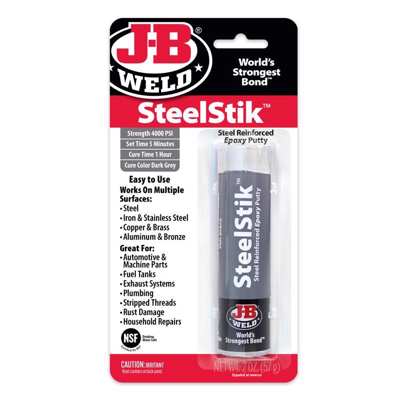 Emery Jensen Steel Stik 2oz cold weld bonding compound in a tube for metal repair and strong adhesion.