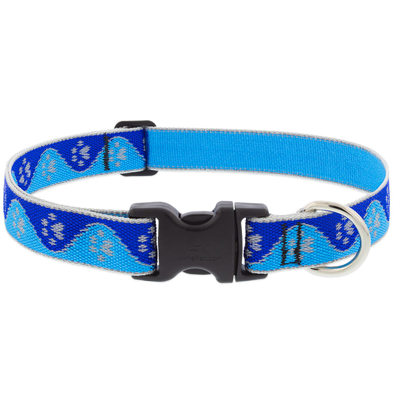 Blue Paws 28-inch adjustable collar by Emery Jensen, durable pet collar with a comfortable fit for dogs.