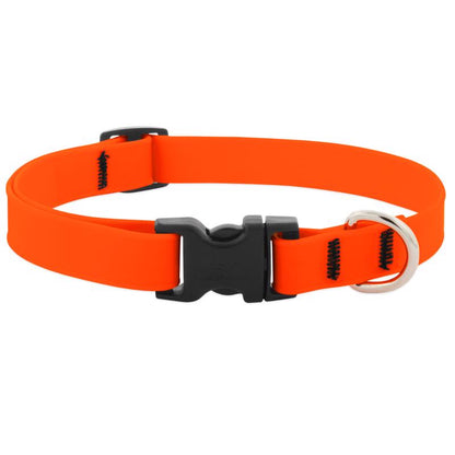 Adjustable dog collar by Emery Jensen, 14-inch size, featuring a durable design and secure buckle for pets.