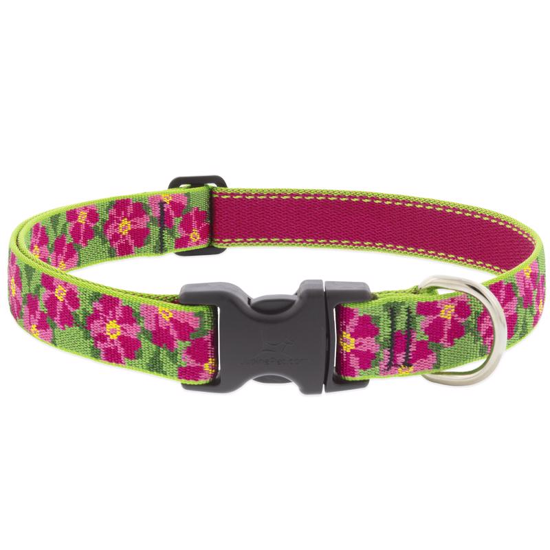 Adjustable dog collar from Emery Jensen, 16-18 inches, made of durable material for comfortable pet wear.