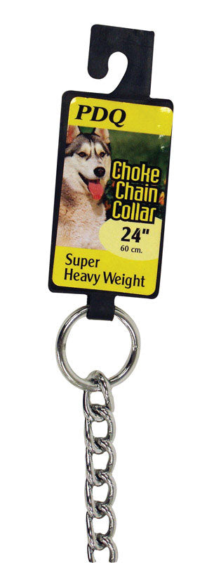 Emery Jensen 24-inch choke chain collar for dogs, made of durable metal links, suitable for training and control.