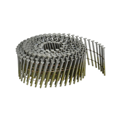 Emery Jensen colleted screws, NAIL 2x.099 inch size, shown in a close-up image of the screws' head and threaded shank
