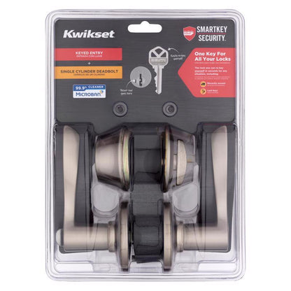 Emery Jensen combination pack featuring a single cylinder deadbolt lock and related hardware for home security.