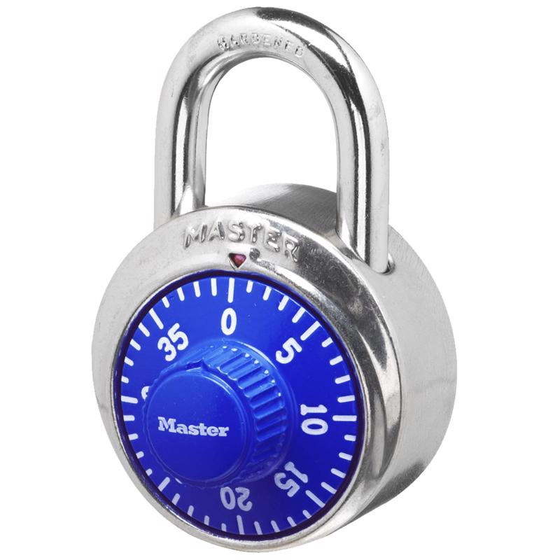PADLOCK COMB BLUE DIAL
