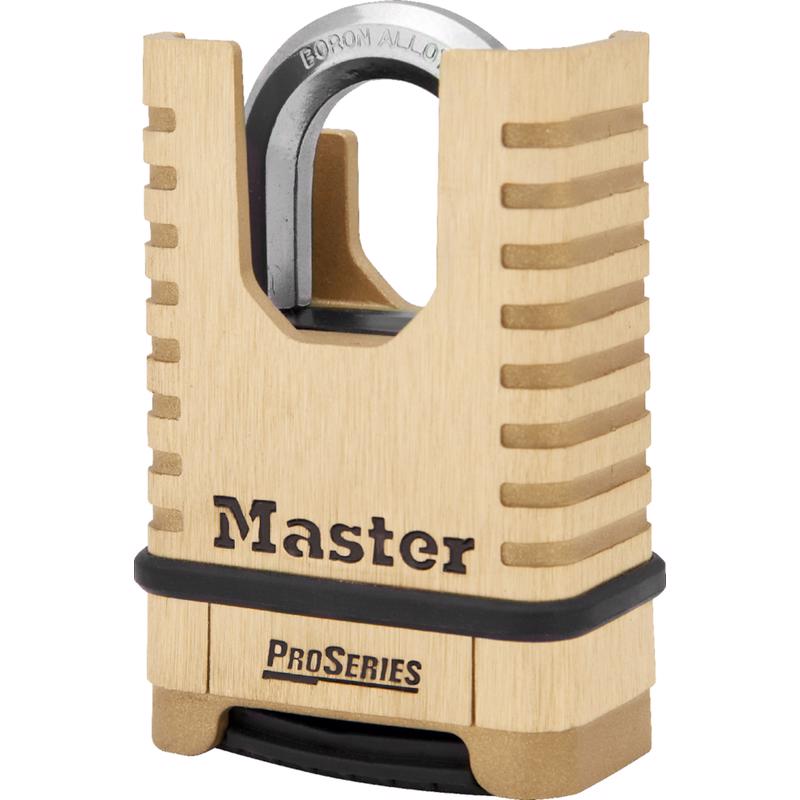 Emery Jensen SHRUD SHCL combination resettable padlock, 2-1/4 inch, with durable metal body and resettable combination dial.