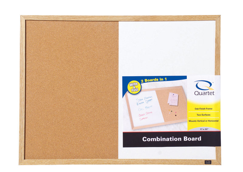 Emery Jensen combo board featuring a bull dry erase surface in 17x23 inch size for versatile writing and display.