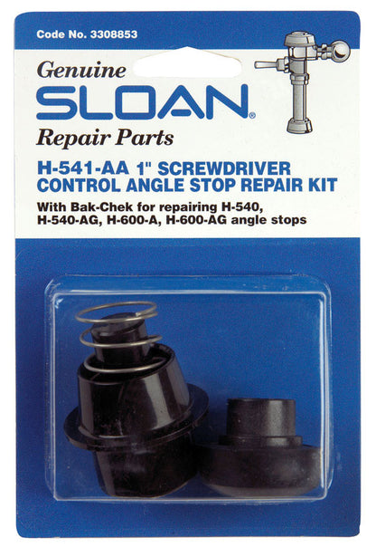 Emery Jensen Sloan H541AA commercial flush valve repair part with metal and plastic components for toilet repair.