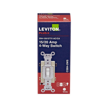AC QUIET SWITCH 4WAY WHT