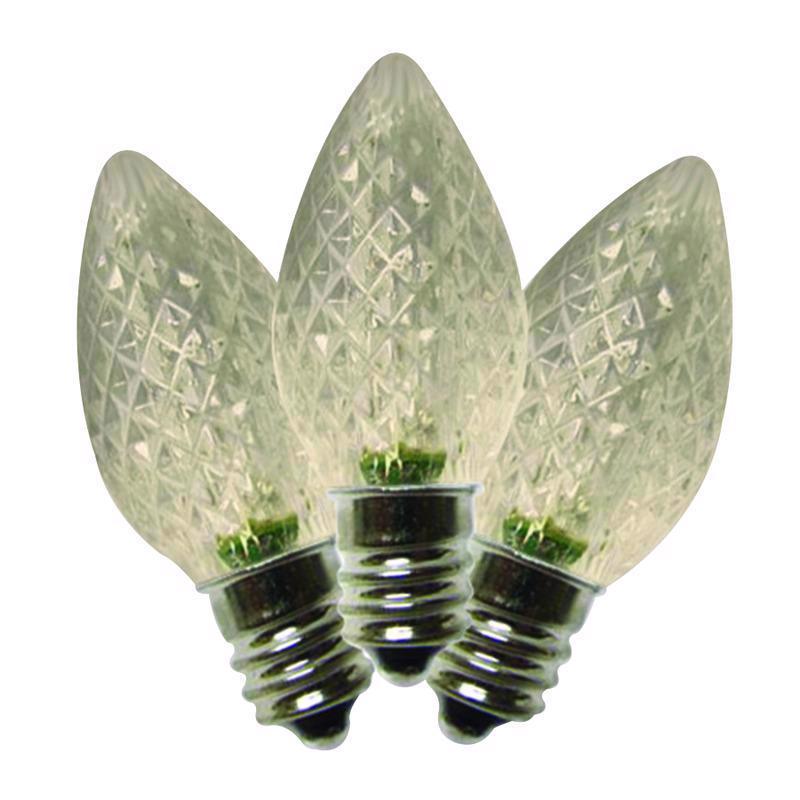 Emery Jensen LED C7 SMD bulb in warm white for commercial lighting, shown in a close-up image of the bulb's design