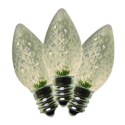 Emery Jensen LED C7 SMD bulb in warm white for commercial lighting, shown in a close-up image of the bulb's design