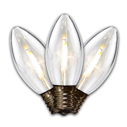 Box of 25 Emery Jensen LED SM TRAN C9 PW commercial lighting bulbs for indoor and outdoor use
