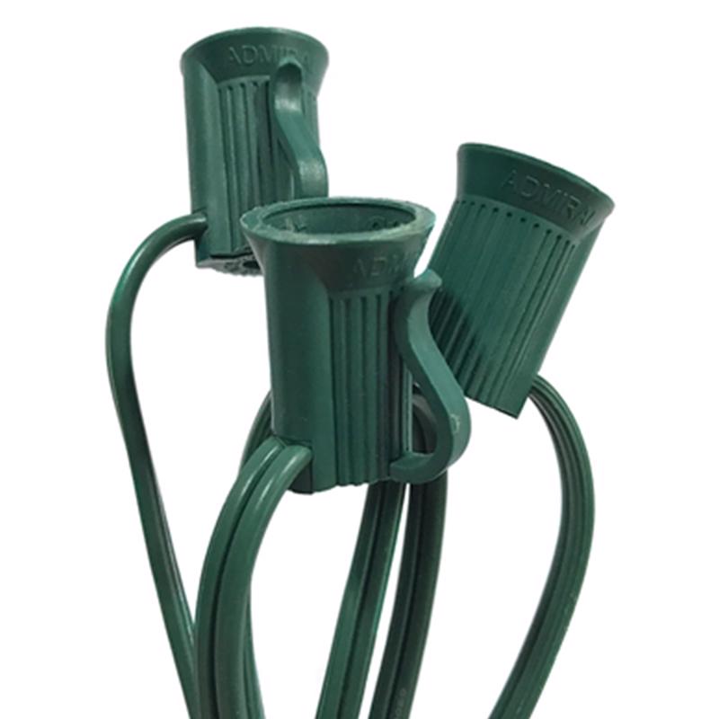 Green 500-foot Emery Jensen LITE CORD RL C7 commercial lighting cord for professional indoor and outdoor use