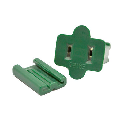 Emery Jensen ZIP female plug for commercial lighting, green color, 100-pack, industrial electrical connector with safety features