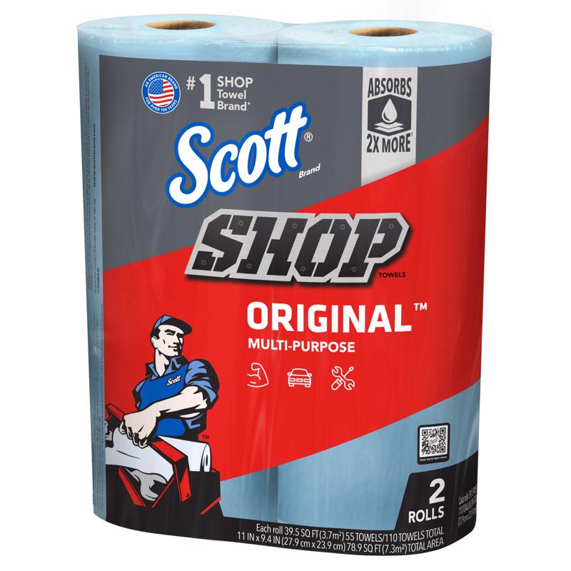 TOWELS SHOP BLUE 2PK - Pack of 12