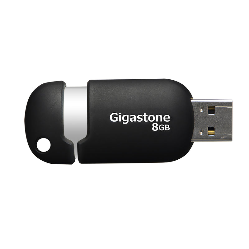 FLASH DRIVE Blk/slv 8GB