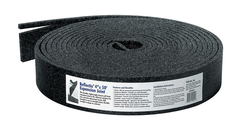 Emery Jensen 4-inch by 50-foot concrete expansion joint for durability and flexibility in concrete construction.
