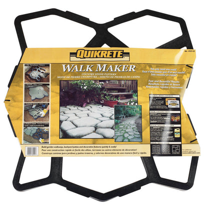 Emery Jensen concrete accessories, Form Walkmaker Stone 2x2, gray textured concrete paver for outdoor landscaping and walkways.