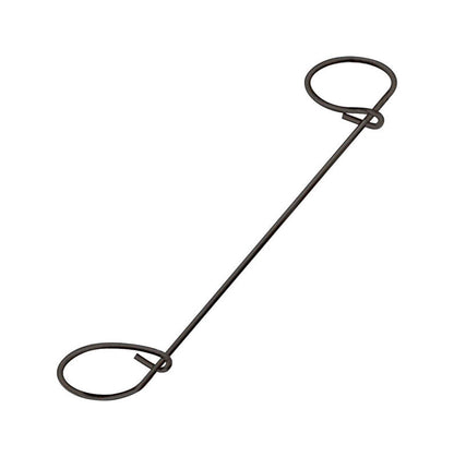Emery Jensen 17GA 6-inch steel bar ties for connector accessories, shown in a box of 100 pieces.