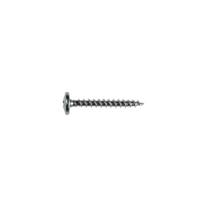 Emery Jensen #8x1.25-inch connector screw for connector accessories, showing a metal screw with threading and flat head.