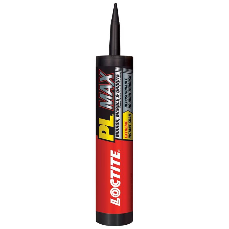 Pack of 12 Emery Jensen 9oz white construction adhesive tubes, suitable for building and bonding projects.