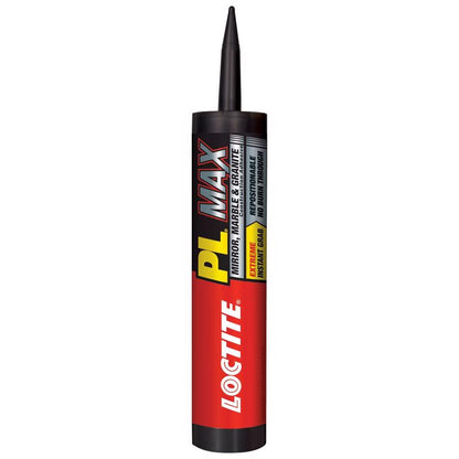 Pack of 12 Emery Jensen 9oz white construction adhesive tubes, suitable for building and bonding projects.