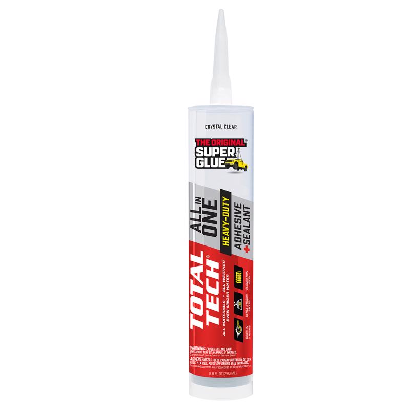 Emery Jensen construction adhesive in a 9.8 oz container, suitable for building and repair projects, shown in the image.