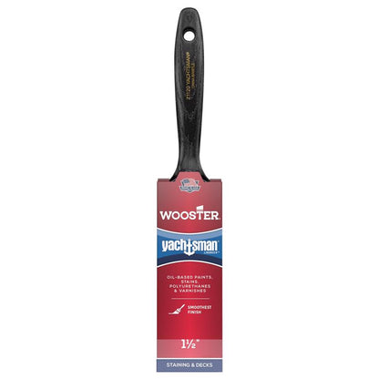 Emery Jensen 1.5-inch angled consumer natural bristle brush with white Chinese-style handle for painting and finishing tasks.