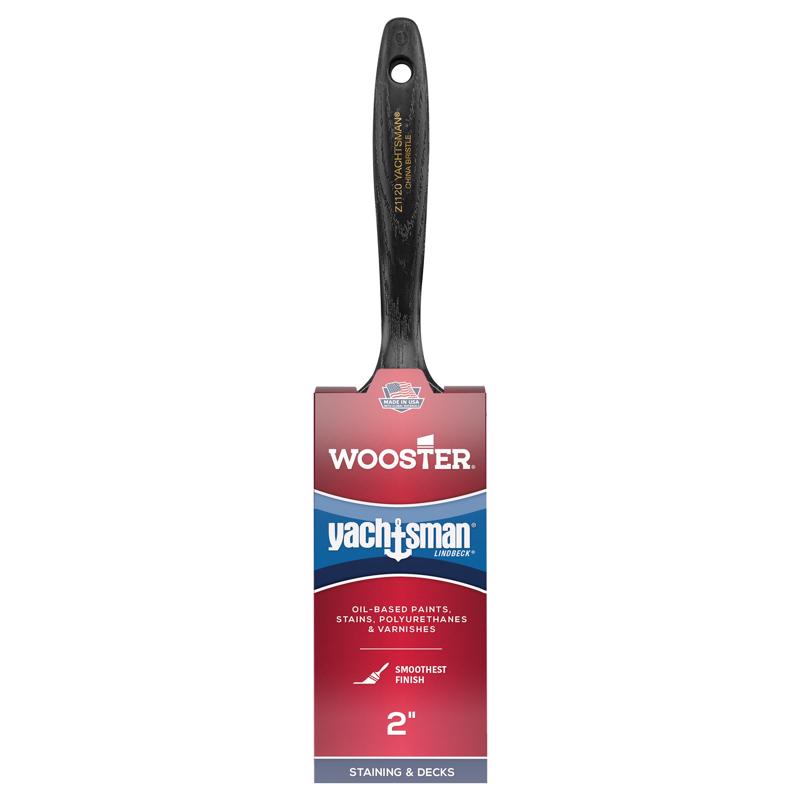 White China 2-inch consumer natural bristle brush by Emery Jensen, featuring a sturdy handle and soft natural bristles for painting.
