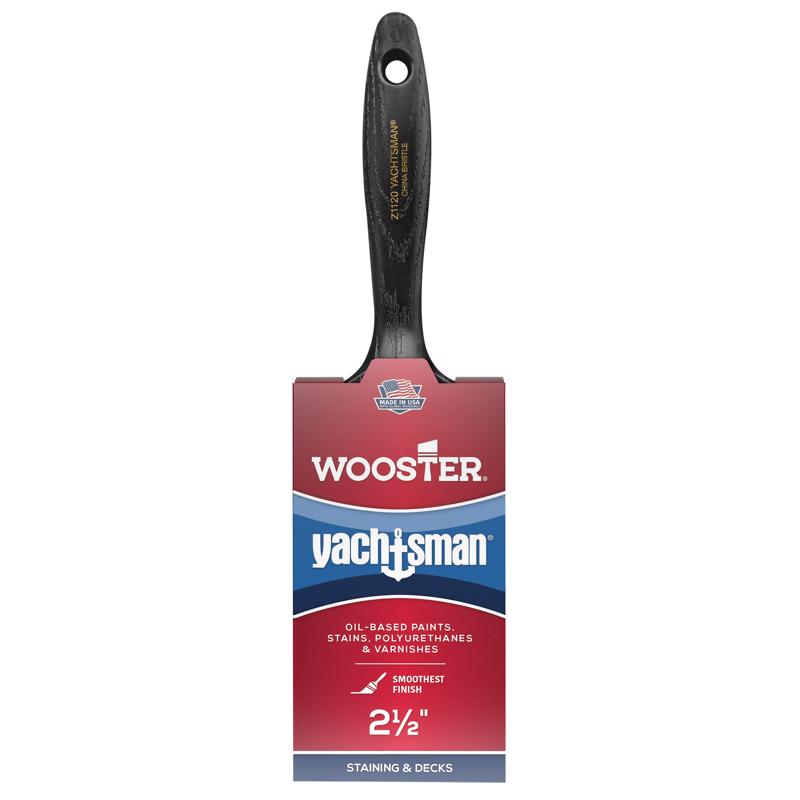 Emery Jensen 2.5-inch consumer natural bristle brush with wooden handle, ideal for painting and finishing projects.