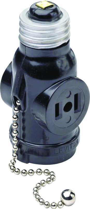 LAMPHOLDR PLCHN2RCP BLK - Pack of 10