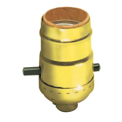 SOCKET BRSS PUSHTHRU 1PK