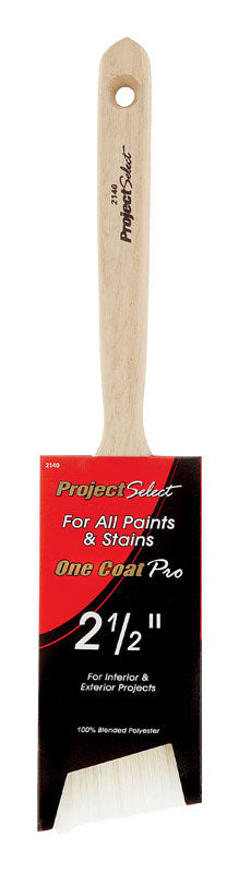 Emery Jensen 2.5-inch angle sash paint brush with synthetic bristles, pack of 12, ideal for detailed painting projects
