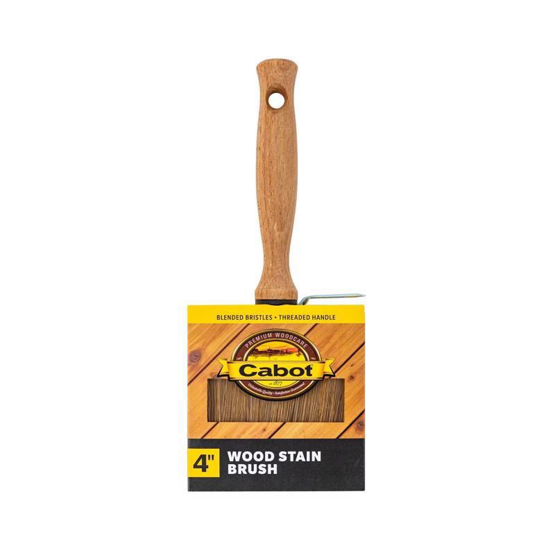 Emery Jensen 4-inch CABOT STN synthetic bristle brush with durable synthetic bristles, ideal for painting and coating projects.