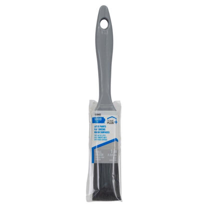Pack of 12 HP Good Brush Flat 1-inch synthetic bristle paint brushes by Emery Jensen for smooth application and versatile use.