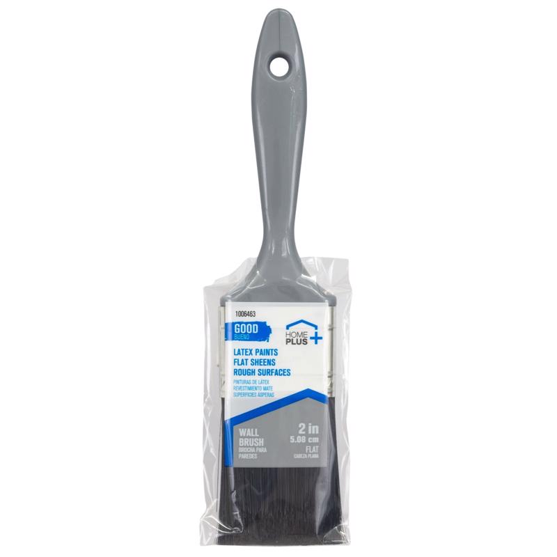 Pack of 12 Emery Jensen HP Good Brush Flat 2-inch synthetic bristle paint brushes for smooth application.