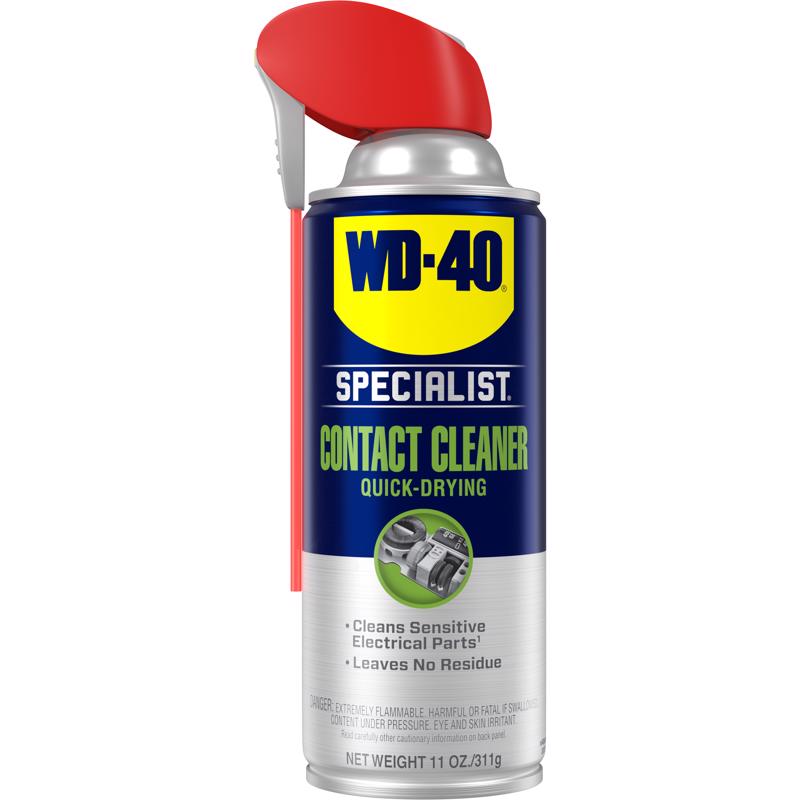 Six Emery Jensen contact cleaner spray bottles, 11 oz each, for cleaning electronic contacts and sensitive components.