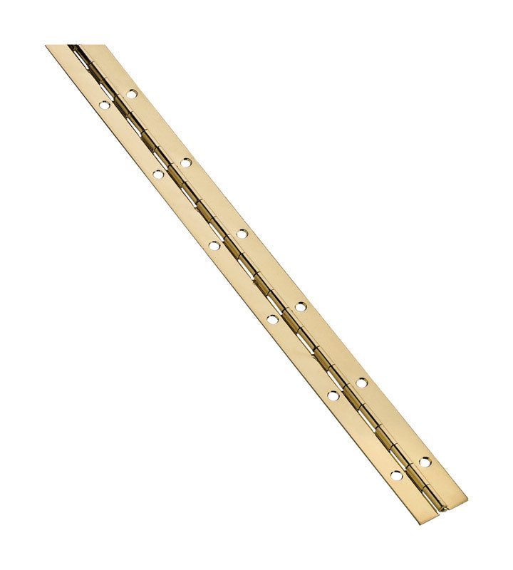 Emery Jensen continuous piano hinge in 1-1/16 inch by 48 inch size, made of durable metal for door and lid applications.