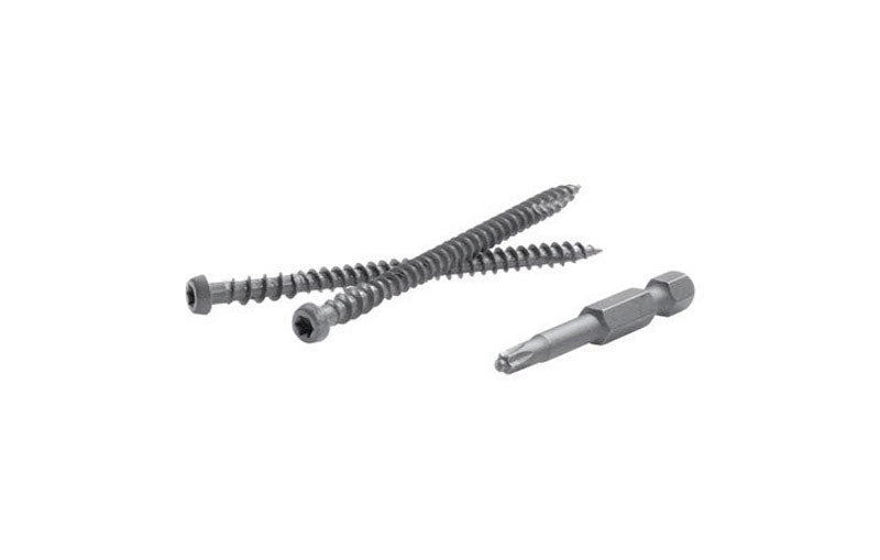 Emery Jensen 5lb contractor pack of deck screws, corrosion-resistant spcd rum finish, suitable for outdoor decking projects