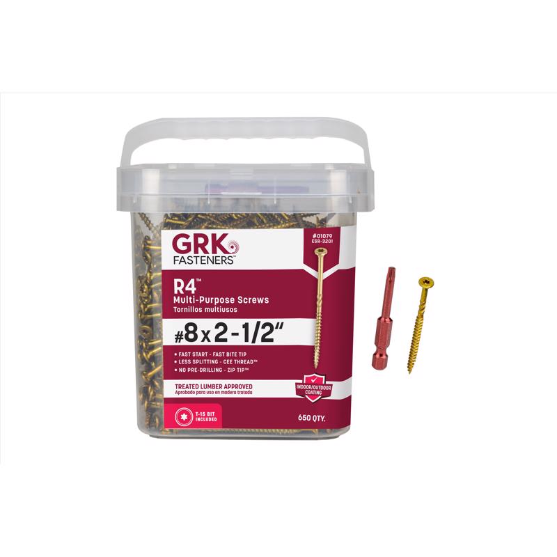 R4 SCREW #8 x 2-1/2"